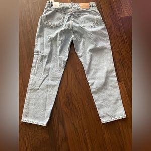 Zara High Rise Ankle Mom Jeans